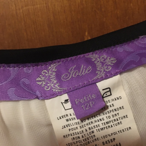 White & Black Jewelled Dress - Picture 6 of 7